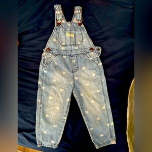 Original Oshkosh overalls for girls , used, like new, size 2t